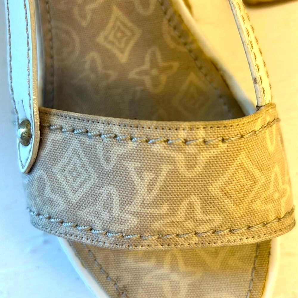 Louis Vuitton Monogram wedge